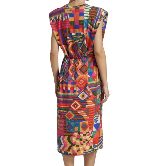 Colorful Geometric Pattern Dress - Picture 3 of 10